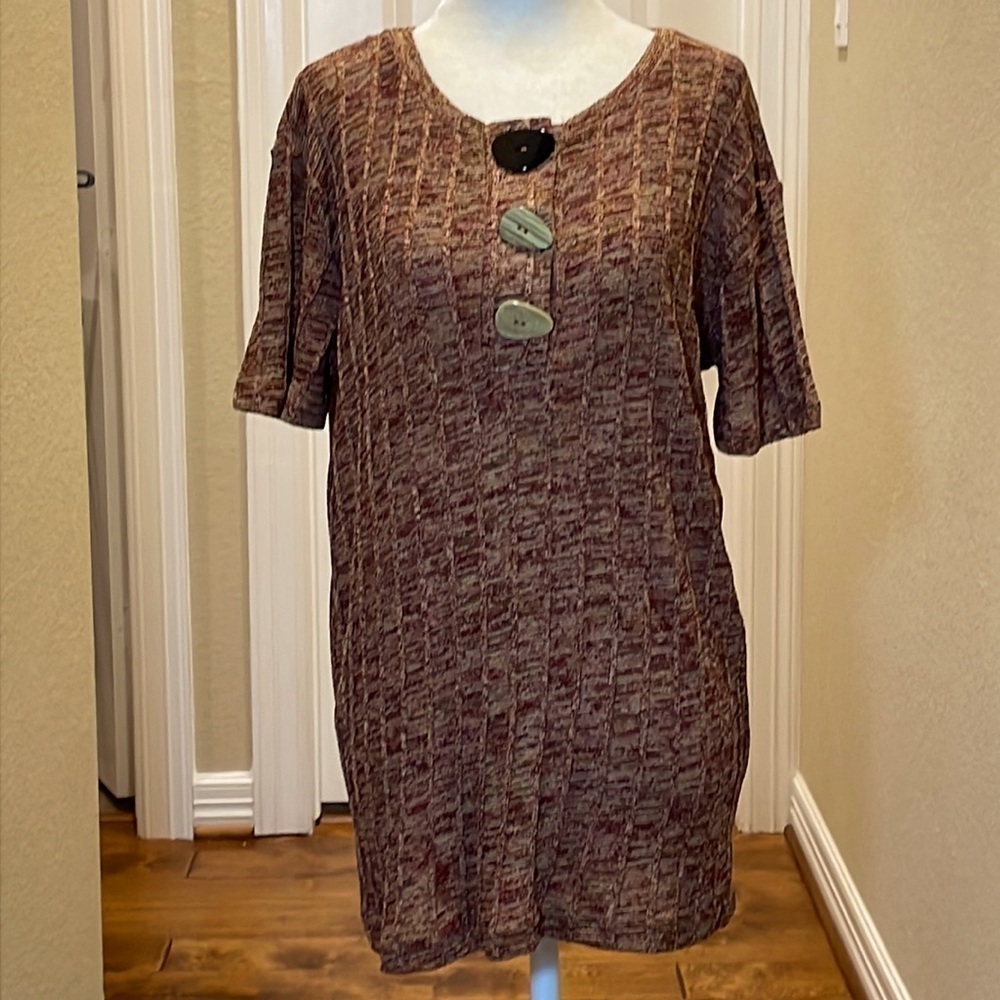 Zara Woman Knit Top in Autumn Colors